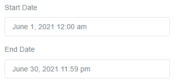 Order search date range