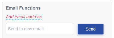 Send order confirmation to new email address
