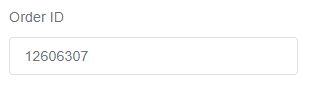 Strict search by order ID