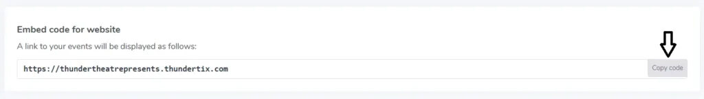 Copy code button