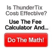 Prompt to use the ticket fees calculator