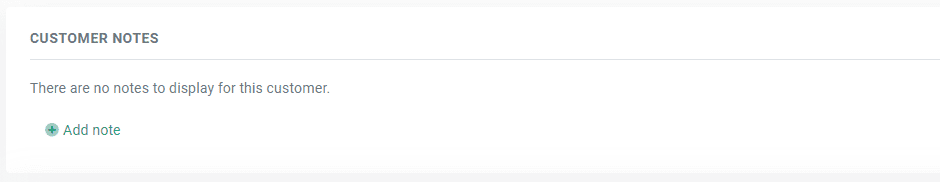 Add Customer Note section of Customer Information.