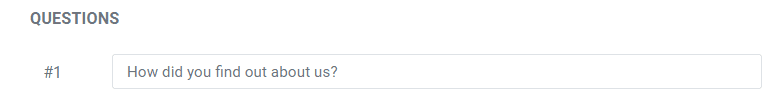 Question for survey